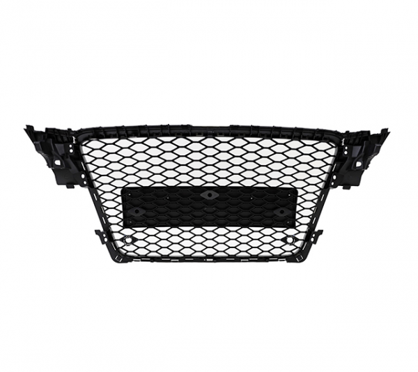 Upgrade Sportgrill / Kühlergrill für Audi A4 B8 (8K) 08-11 Hochglanz schwarz in Wabendesign