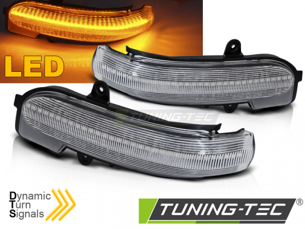 Upgrade LED Spiegelblinker für Mercedes Benz C-Klasse W203/S203/CL203 00-07 chrom/weiß dynamisch