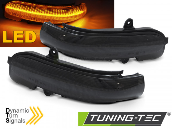 Upgrade LED Spiegelblinker für Mercedes Benz C-Klasse W203/S203/CL203 00-07 schwarz/rauch dynamisch