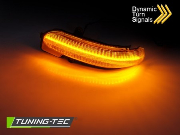 Upgrade LED Spiegelblinker für Mercedes Benz C-Klasse W203/S203/CL203 00-07 schwarz/rauch dynamisch