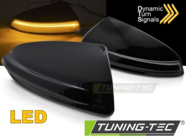 Upgrade LED Spiegelblinker für Mercedes Benz C-Klasse W204, Vito W639, ML W164 07-14 Schwarz/Rauch dynamisch