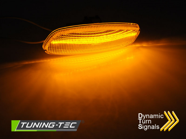 Upgrade LED Seitenspiegel Blinker für Peugeot 207 / 308 / 3008 / 5008 / Citroen C3 / C4 /C5 / DS3 / DS4 06-15 schwarz/rauch dynamisch