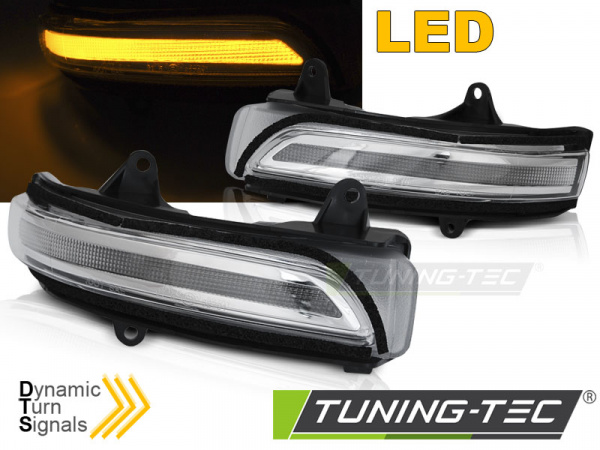 Upgrade LED Spiegelblinker für Toyota Land Cruiser Prado (150) 09-18 chrom/weiß dynamisch
