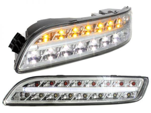Upgrade Design LED Standlicht/Blinker-Kombination für Porsche 911/997 05-08 chrom/klar