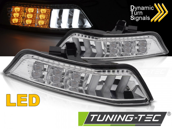 Upgrade LED Frontblinker-Standlicht Kombination für Ford Mustang 15-17 dynamisch chrom