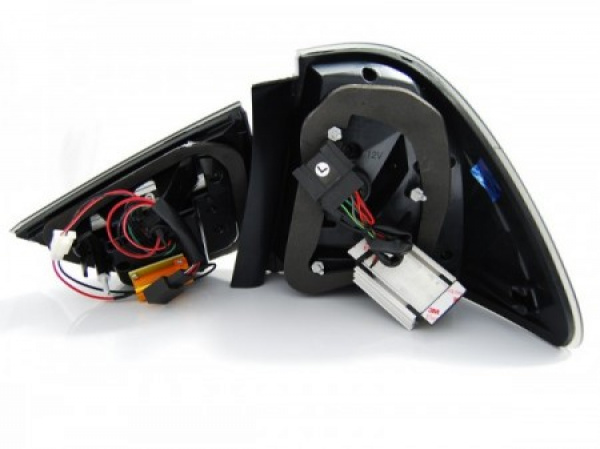 LED Lightbar Design Rückleuchten für BMW 3er E91 LCI Touring 09-11 schwarz/rauch