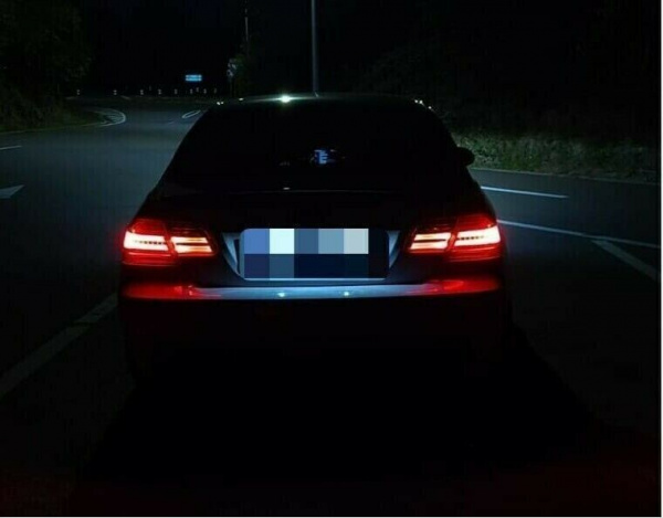 LED Lightbar Design Rückleuchten für BMW 3er E92 Coupe 06-10 rot/klar LCI Optik