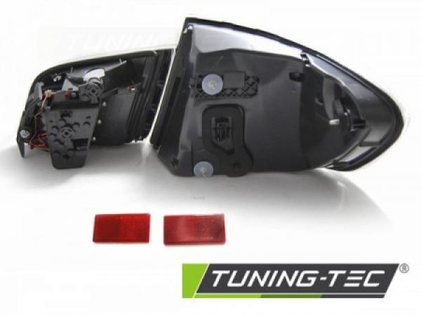 LED Lightbar Design Rückleuchten für BMW 5er F10 10-13 schwarz/chrom LCI Optik