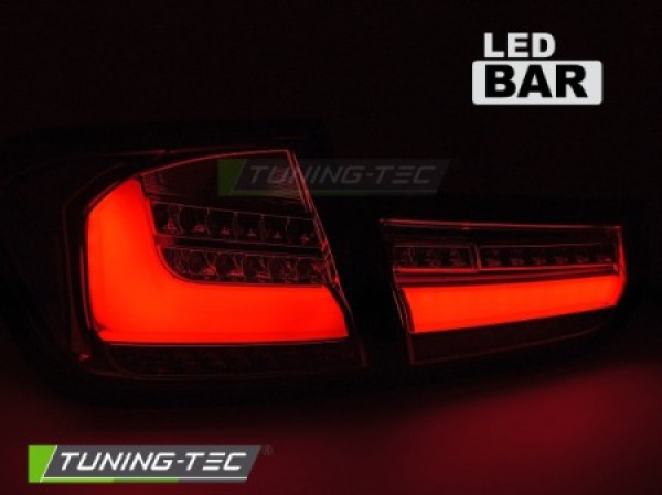 "UPGRADE+" LED Lightbar Design Rückleuchten Set für BMW 3er F30 Limousine 11-15 rot/rauch mit dyn. Blinker