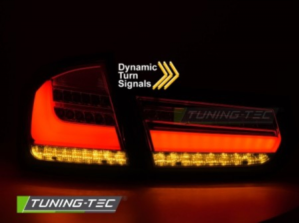 "UPGRADE+" LED Lightbar Design Rückleuchten Set für BMW 3er F30 Limousine 11-15 rot/rauch mit dyn. Blinker