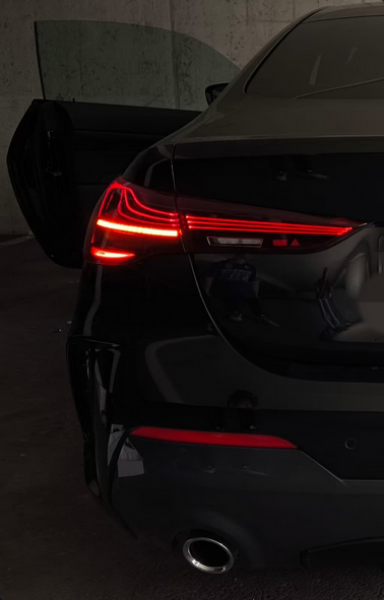 LaserLINE VOLL LED Rückleuchten Set für BMW 4er G22/G23 Coupe/Cabrio 20+  kirschrot mit dyn. Blinker