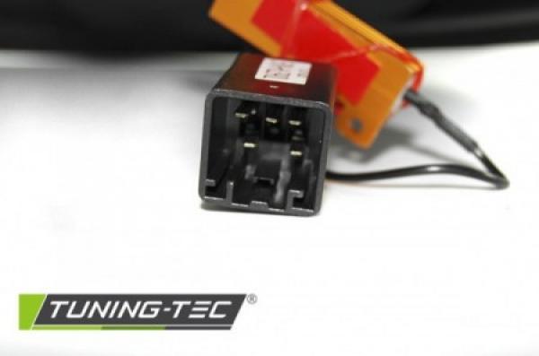 LED Lightbar Design Rückleuchten für Ford Fiesta MK7 08-12 chrom mit LED Blinker