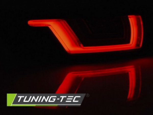 LED Lightbar Design Rückleuchten für Land Rover / Range Rover Evoque 11-18 rot/rauch mit dynamischem Blinker