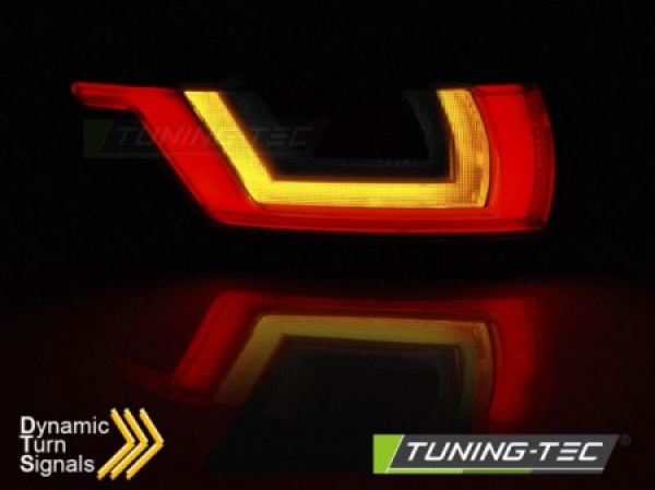 LED Lightbar Design Rückleuchten für Land Rover / Range Rover Evoque 11-18 rot/rauch mit dynamischem Blinker