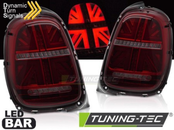 LED Upgrade Design Rückleuchten für Mini Cooper F55 / F56 / F57 14-17 rot/rauch mit dynamischen Blinkern