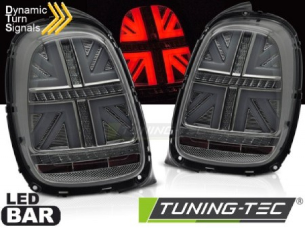 LED Upgrade Design Rückleuchten für Mini Cooper F55 / F56 / F57 14-17 schwarz/rauch mit dynamischen Blinkern