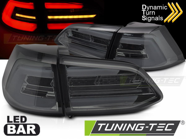 VOLL LED Upgrade Design Rückleuchten Set für VW Golf 7 Facelift Variant (Kombi) 17-20 rauch mit dynamischem LED Blinker
