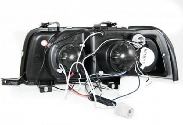 Angel Eyes Scheinwerfer für Audi 80 B4 91-96 schwarz