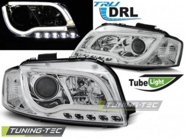 LED Tagfahrlicht Scheinwerfer für Audi A3 8P 04-08 chrom