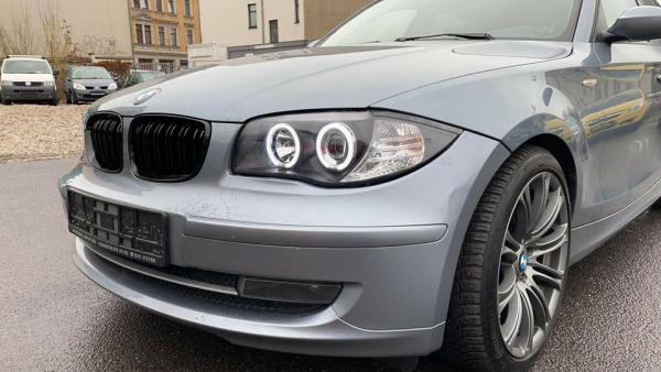 CCFL Angel Eyes Scheinwerfer für BMW 1er E81, E82, E87, E88 04-11 schwarz
