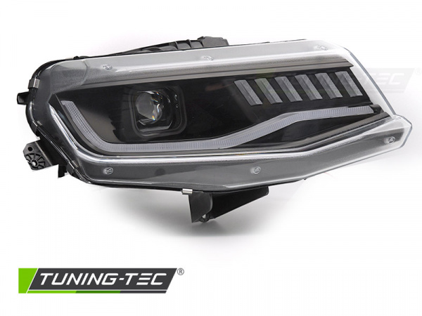 Xenon Upgrade Design LED Tagfahrlicht Scheinwerfer für Chevrolet Camaro 16-18 schwarz dynamisch