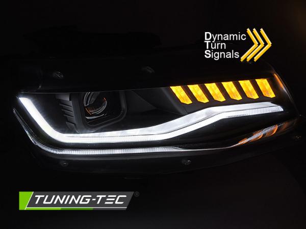 Xenon Upgrade Design LED Tagfahrlicht Scheinwerfer für Chevrolet Camaro 16-18 schwarz dynamisch