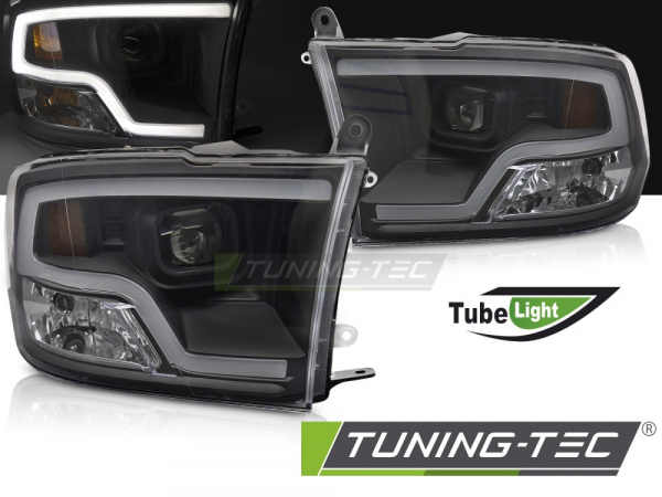 LED Tagfahrlicht Design Scheinwerfer Set für Dodge RAM 09-18 schwarz