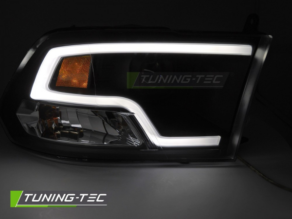 LED Tagfahrlicht Design Scheinwerfer Set für Dodge RAM 09-18 schwarz