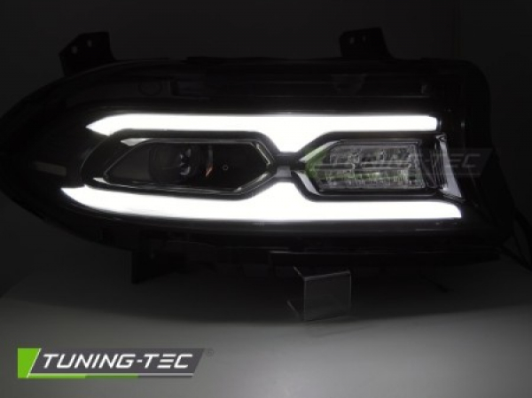 VOLL LED Tagfahrlicht Scheinwerfer Set für Dodge Charger 14-23 schwarz