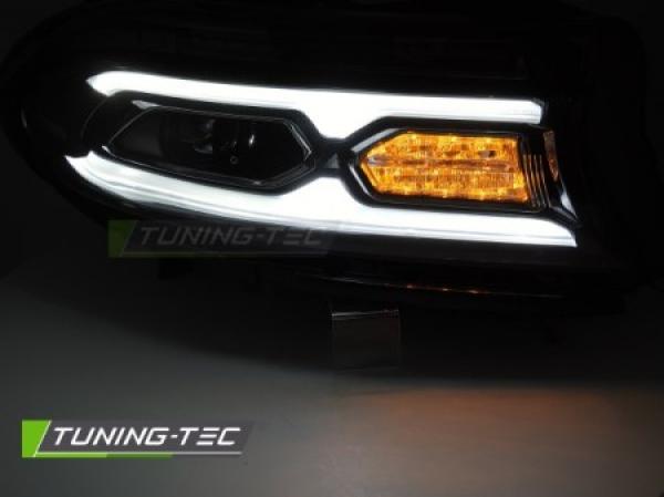 VOLL LED Tagfahrlicht Scheinwerfer Set für Dodge Charger 14-23 schwarz