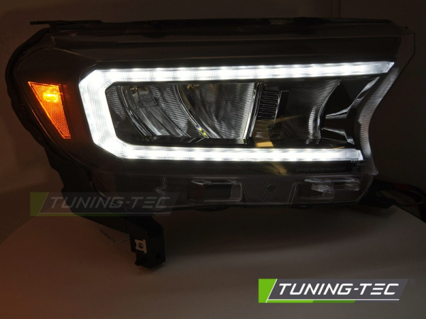VOLL LED Upgrade Design Scheinwerfer Set für Ford Ranger 16-22 schwarz mit dyn. Blinker