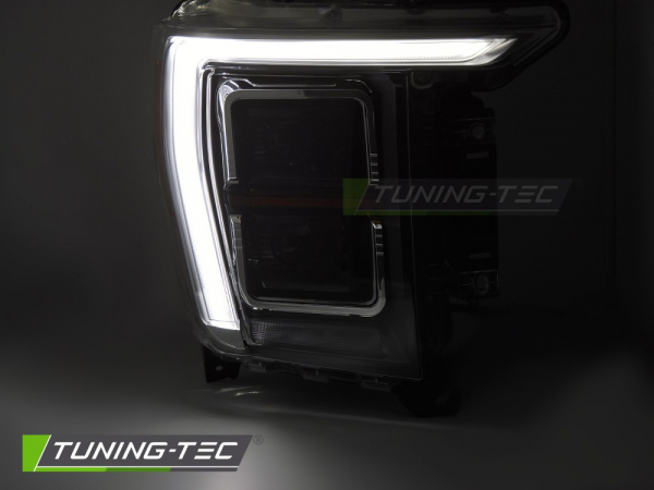 VOLL LED Upgrade Tagfahrlicht Scheinwerfer Set für Ford F150 MK14 20-23 schwarz