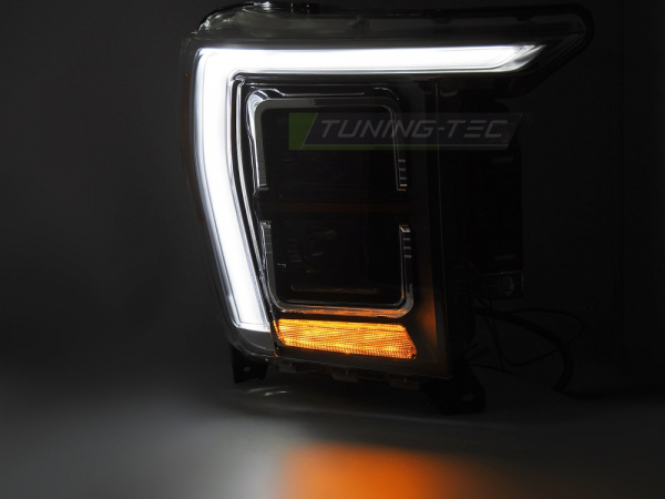 VOLL LED Upgrade Tagfahrlicht Scheinwerfer Set für Ford F150 MK14 20-23 schwarz