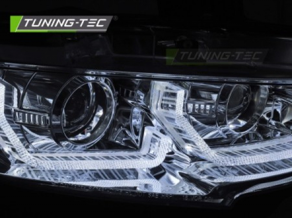Upgrade Design Tagfahrlicht Scheinwerfer Set für Honda Civic X 16-21 chrom mit dyn. Blinker