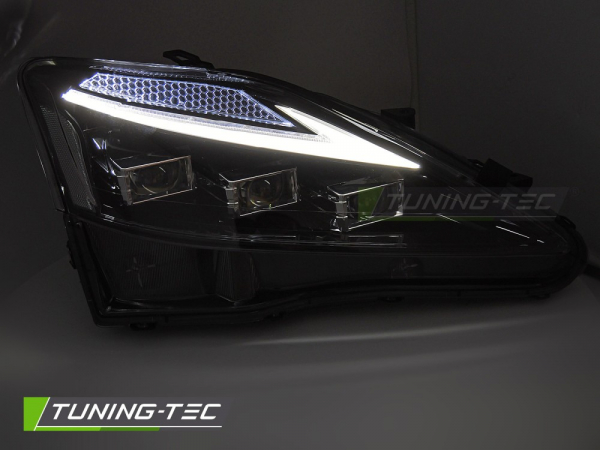 VOLL LED Tagfahrlicht Scheinwerfer Set für Lexus IS 06-13 schwarz mit dyn. Blinker