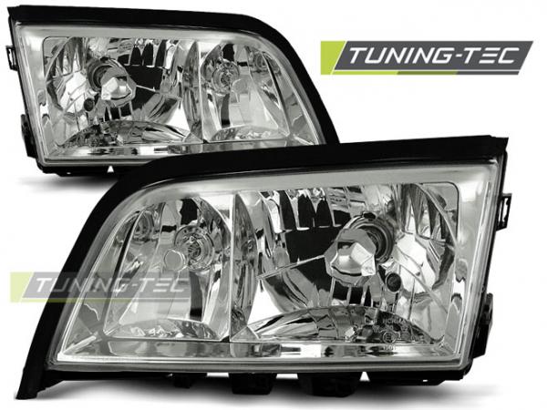 Upgrade Klarglas Scheinwerfer für Mercedes Benz C-Klasse W202 93-00 chrom