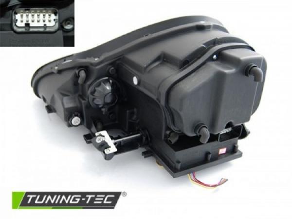 Xenon LED Tagfahrlicht Design Scheinwerfer für Porsche Cayenne 955 02-06 chrom mit LED Blinker