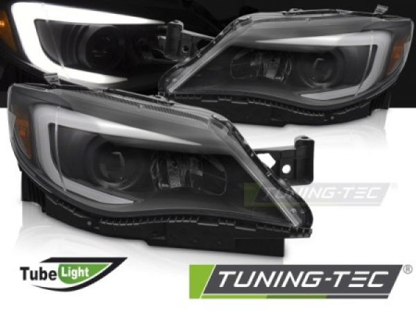 Upgrade LED Tagfahrlicht Design Scheinwerfer für Subaru WRX 04-14 schwarz