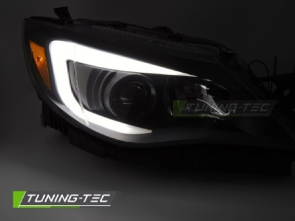 Upgrade LED Tagfahrlicht Design Scheinwerfer für Subaru WRX 04-14 schwarz