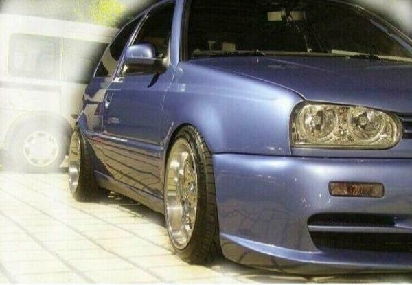 Upgrade Design Angel Eyes Scheinwerfer für VW Golf 3 91-97 chrom