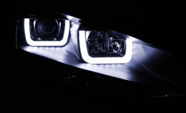 LED Tagfahrlicht Upgrade Scheinwerfer für VW Golf 7 12-17 schwarz