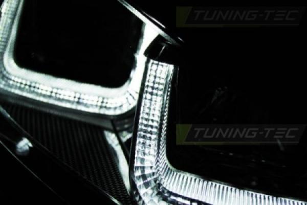 LED Tagfahrlicht Upgrade Scheinwerfer für VW Golf 7 12-17 schwarz / rot