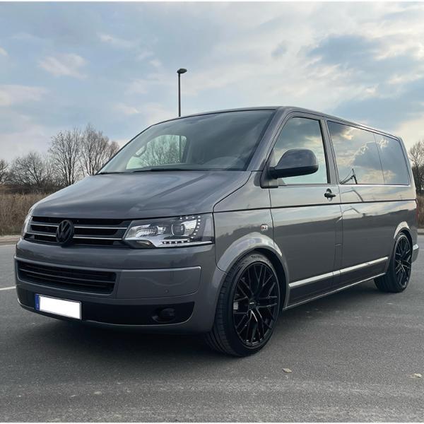 LED Tagfahrlicht Scheinwerfer für VW T5 GP (Facelift) 10-15 schwarz