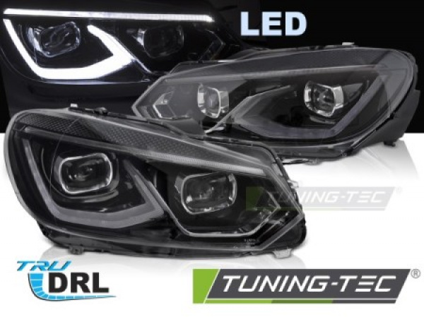 VOLL LED Upgrade Design Scheinwerfer Set für VW Golf 6 08-12 schwarz mit dyn. Blinker