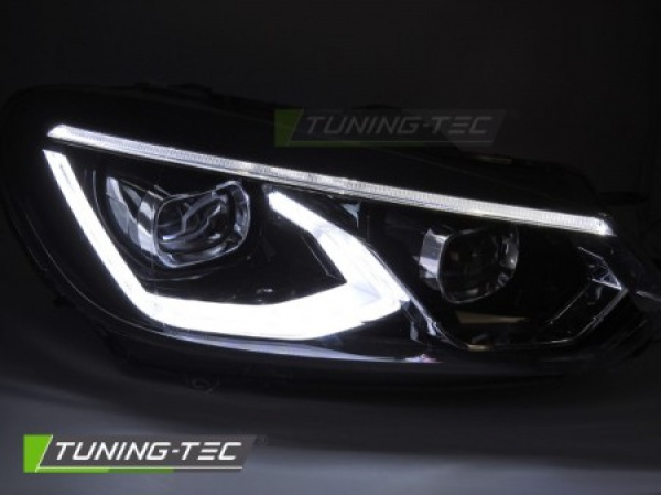 VOLL LED Upgrade Design Scheinwerfer Set für VW Golf 6 08-12 schwarz mit dyn. Blinker