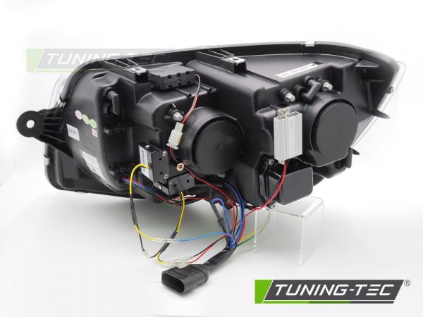 Upgrade Voll LED Tagfahrlicht Scheinwerfer Set für VW T6 15-19 schwarz mit dynamischen LED Blinker