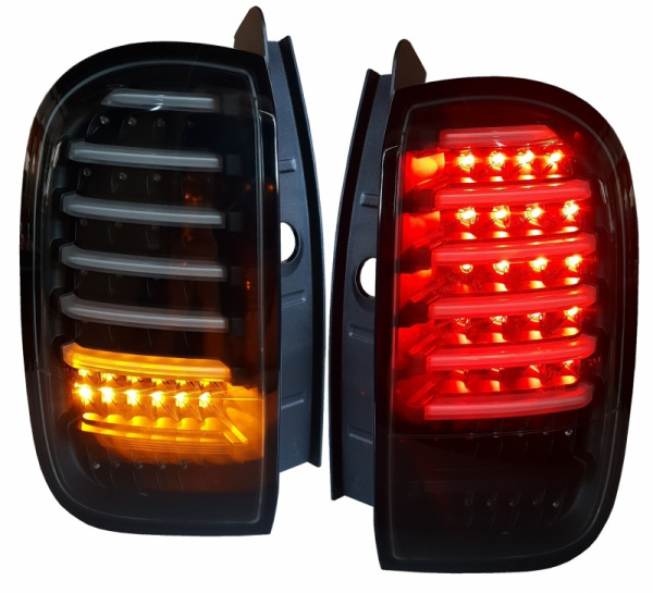 Voll LED Lightbar Design Rückleuchten für Dacia / Renault Duster 10-14 schwarz/rauch mit dynamischem Blinker
