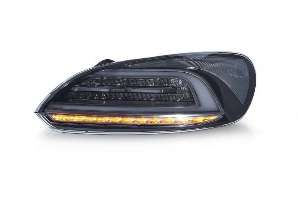 VOLL LED Lightbar Design Rückleuchten für VW Scirocco 3 (III) 08-14 schwarz/rauch mit dynamischen Blinker
