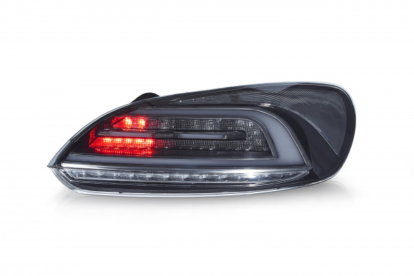 VOLL LED Lightbar Design Rückleuchten für VW Scirocco 3 (III) 08-14 schwarz/rauch mit dynamischen Blinker