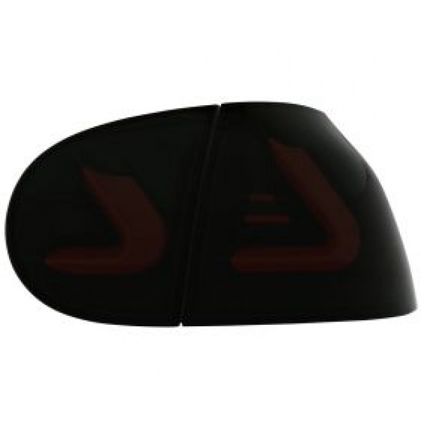 VOLL LED Lightbar Design Rückleuchten für VW Golf 5 (V) 03-09 schwarz/rauch